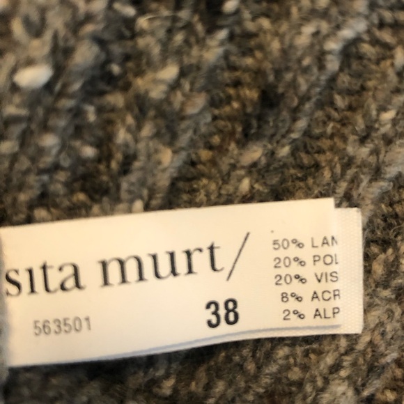 Sita Murt Wool Sweater Shoulder Stripes - Picture 6 of 6